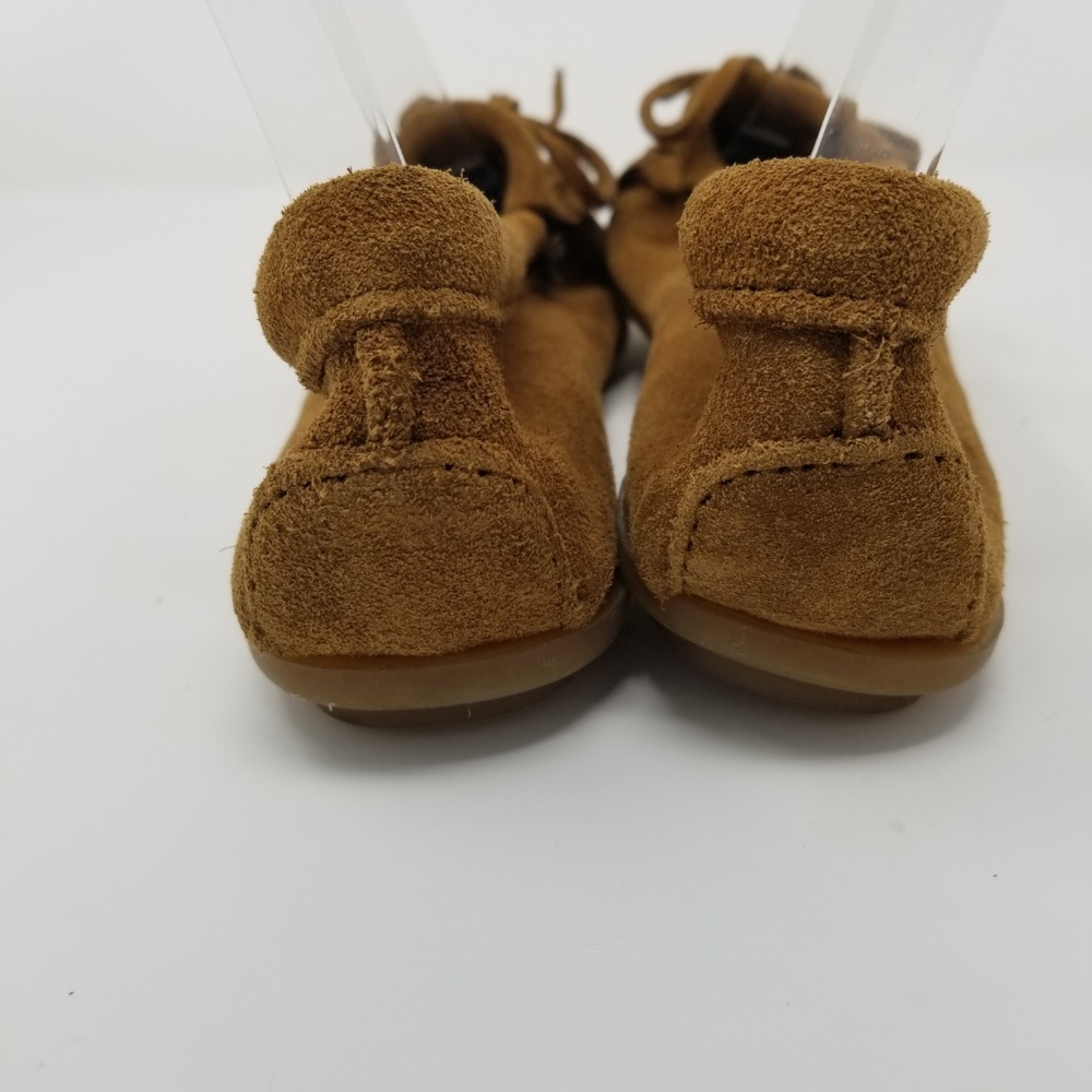 Minnetonka Moccasin Kilty Suede Hard Sole Boho - Picture 3 of 7